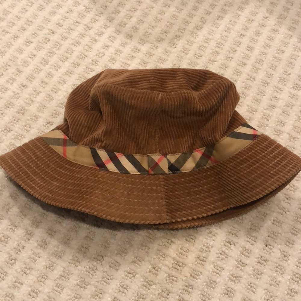 Vintage Burberry bucket hat corduroy
